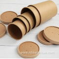 For Wholesales Round soup food kraft paper boxes